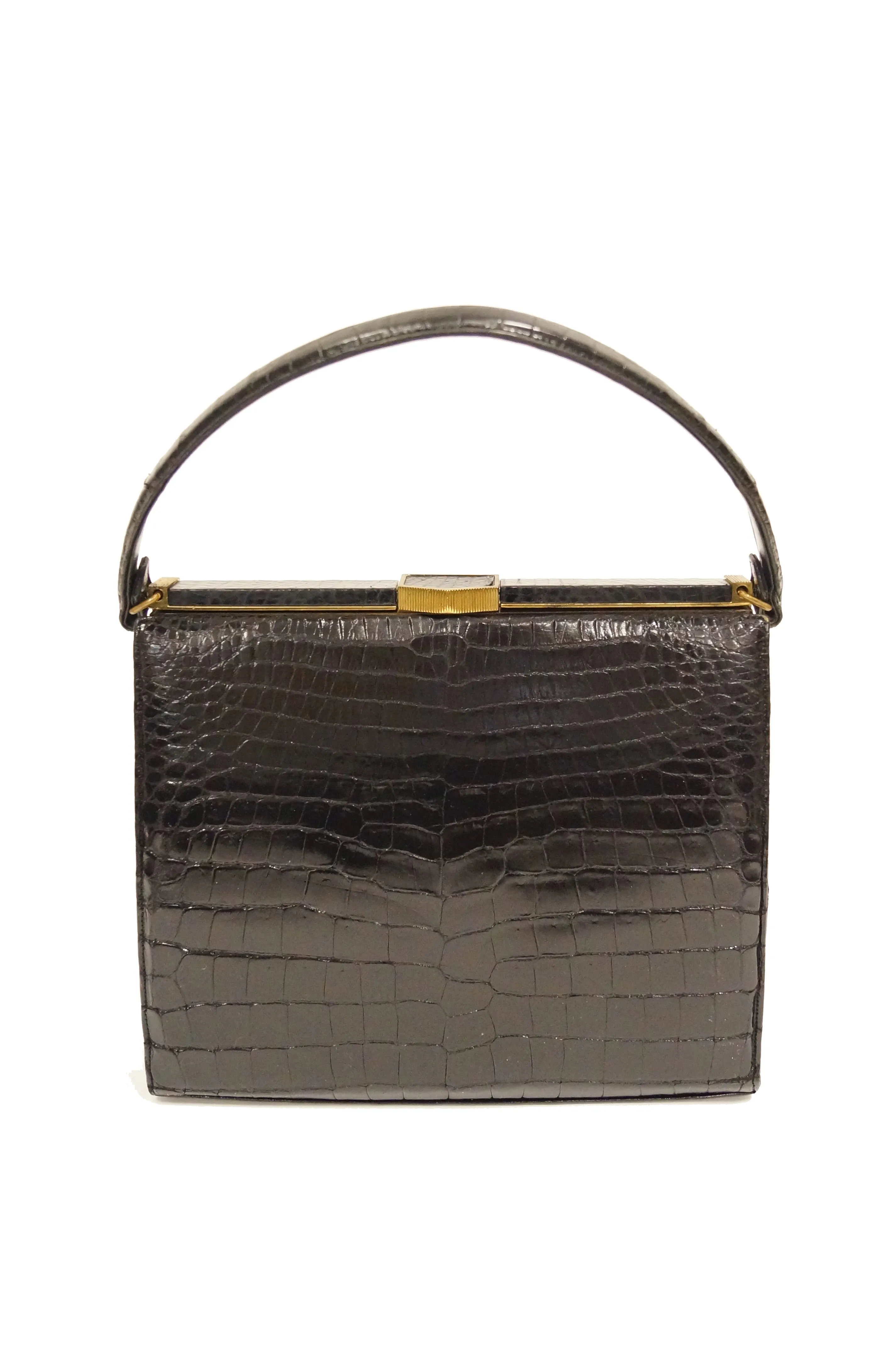 1950s Lucille de Paris Alligator Handbag