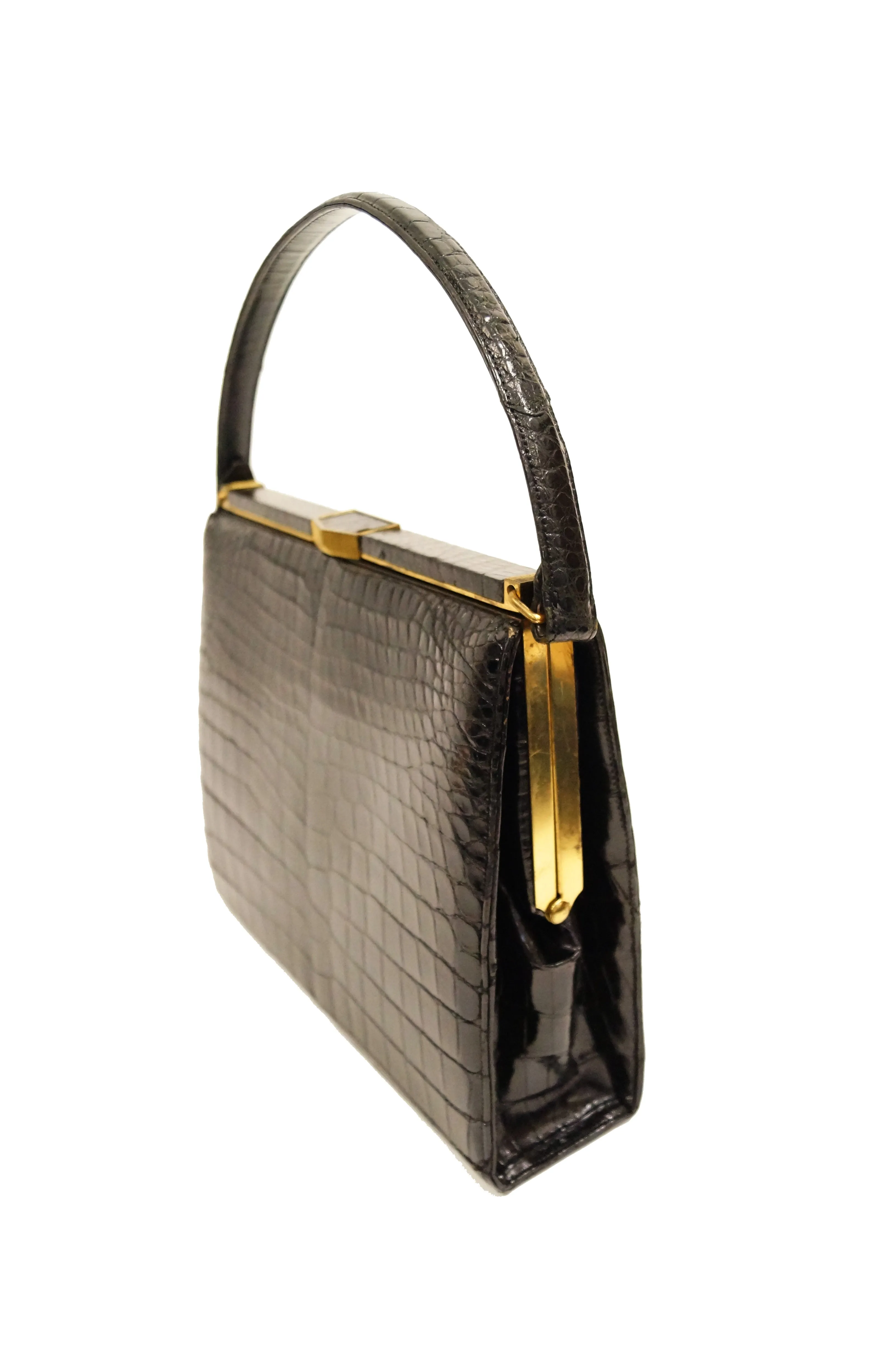 1950s Lucille de Paris Alligator Handbag