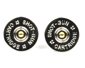 2 Tone Shotgun Cartridge Cap Cufflinks