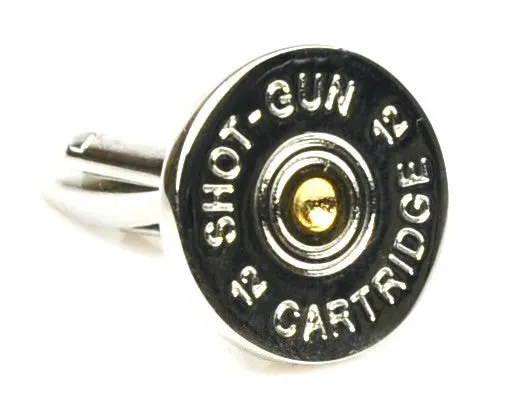 2 Tone Shotgun Cartridge Cap Cufflinks