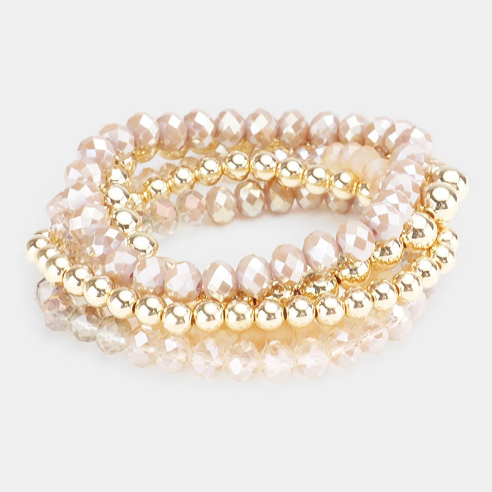 5pc Layered Stretch Bracelet Stack