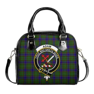 Adam Tartan Shoulder Handbags with Family Crest