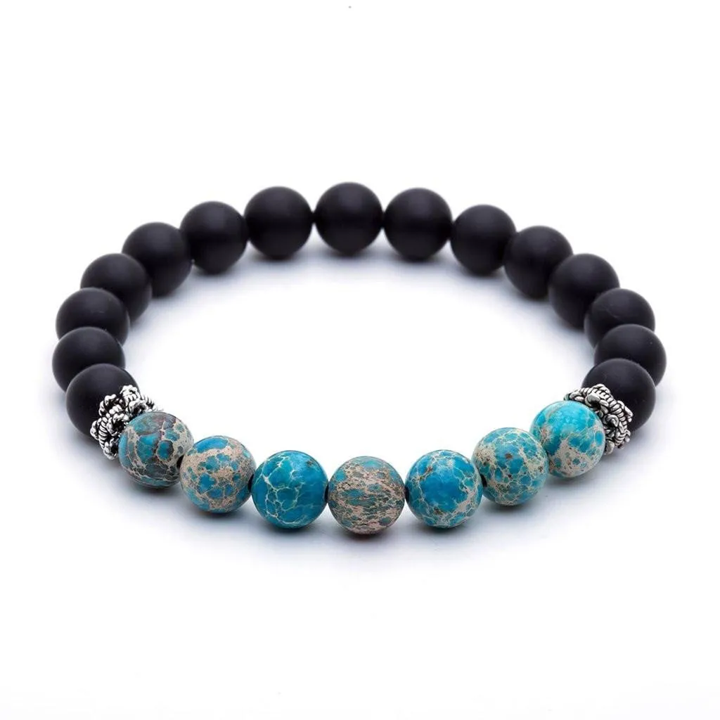 Agate Beaded Bracelet