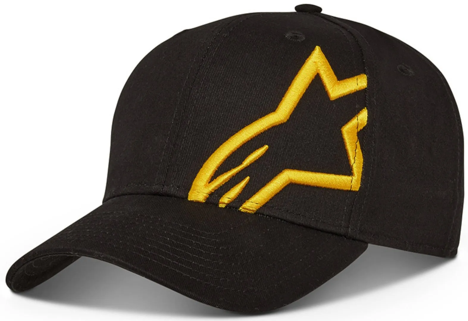 Alpinestars Corp Snap 2 Cap, Black and Yellow