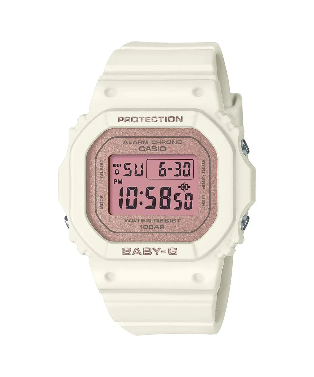 Baby G White and Pink Digital Watch BGD565SC-4D/BGD-565SC-4