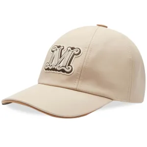 Baseball cap Max Mara Libero Logo, pale sand