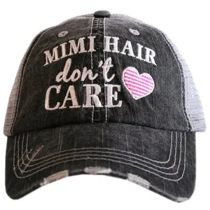 Baseball hats Grandma Mimi Nana Gigi Mom Embroidered gray distressed trucker caps Personalize with letters numbers and bling