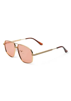 Bliss Polarized Sunglasses - Gold Smoke