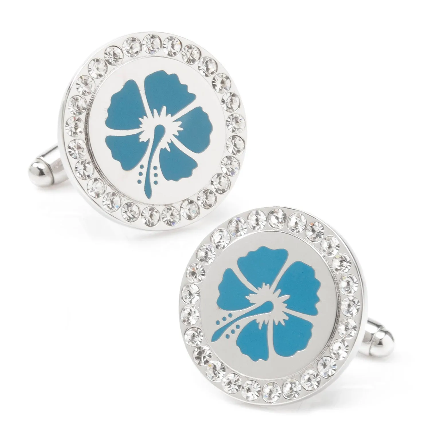 Blue Flower Cufflinks