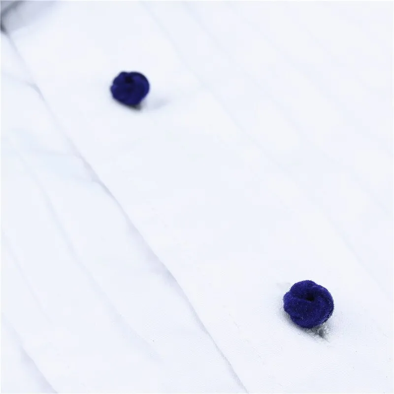 Blue&Purple Silk Knot Cufflink set