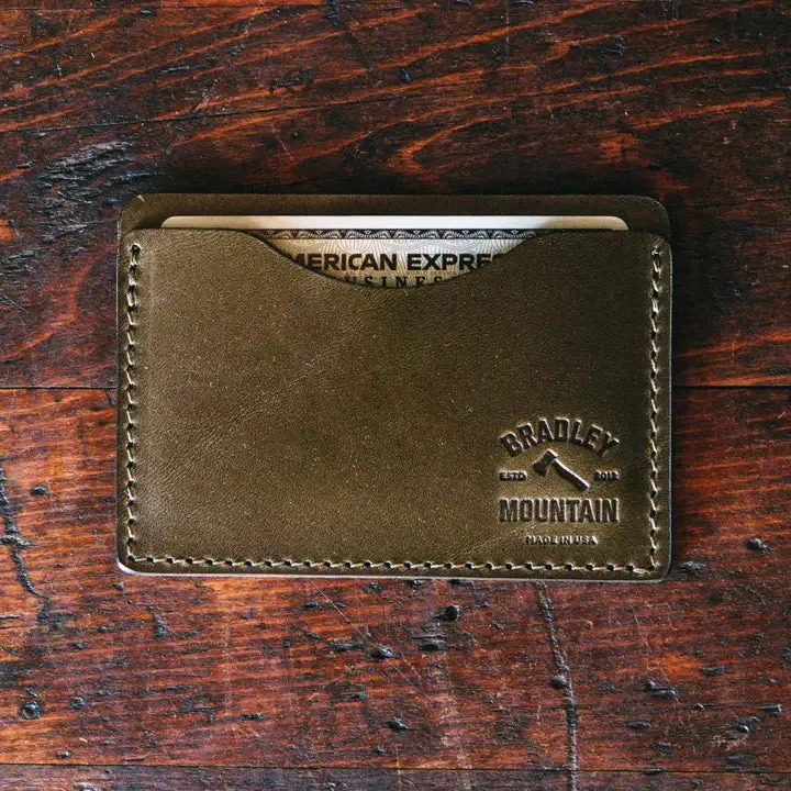 Bradley Mountain Leather Card Wallet [2 Colors]