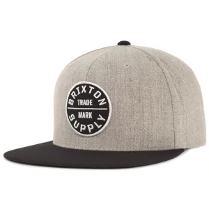 Brixton Oath III Snapback Cap, Gray