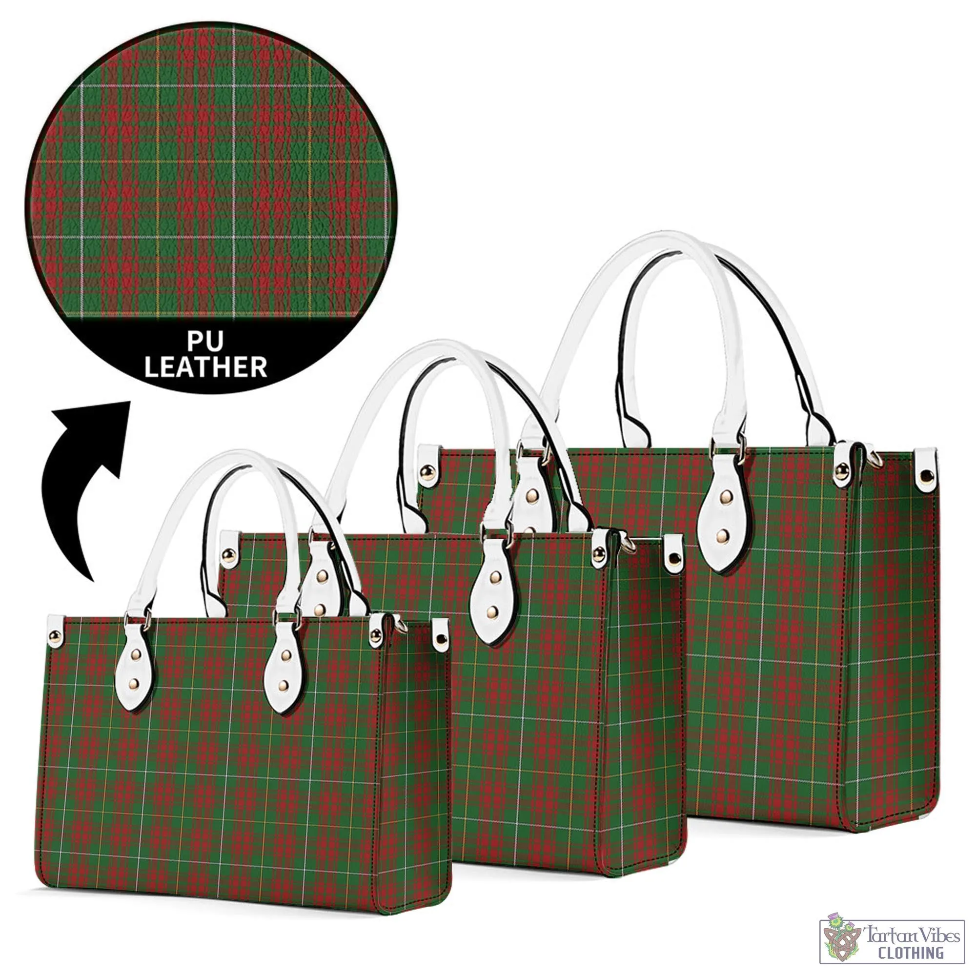 Bruce Hunting Tartan Luxury Leather Handbags