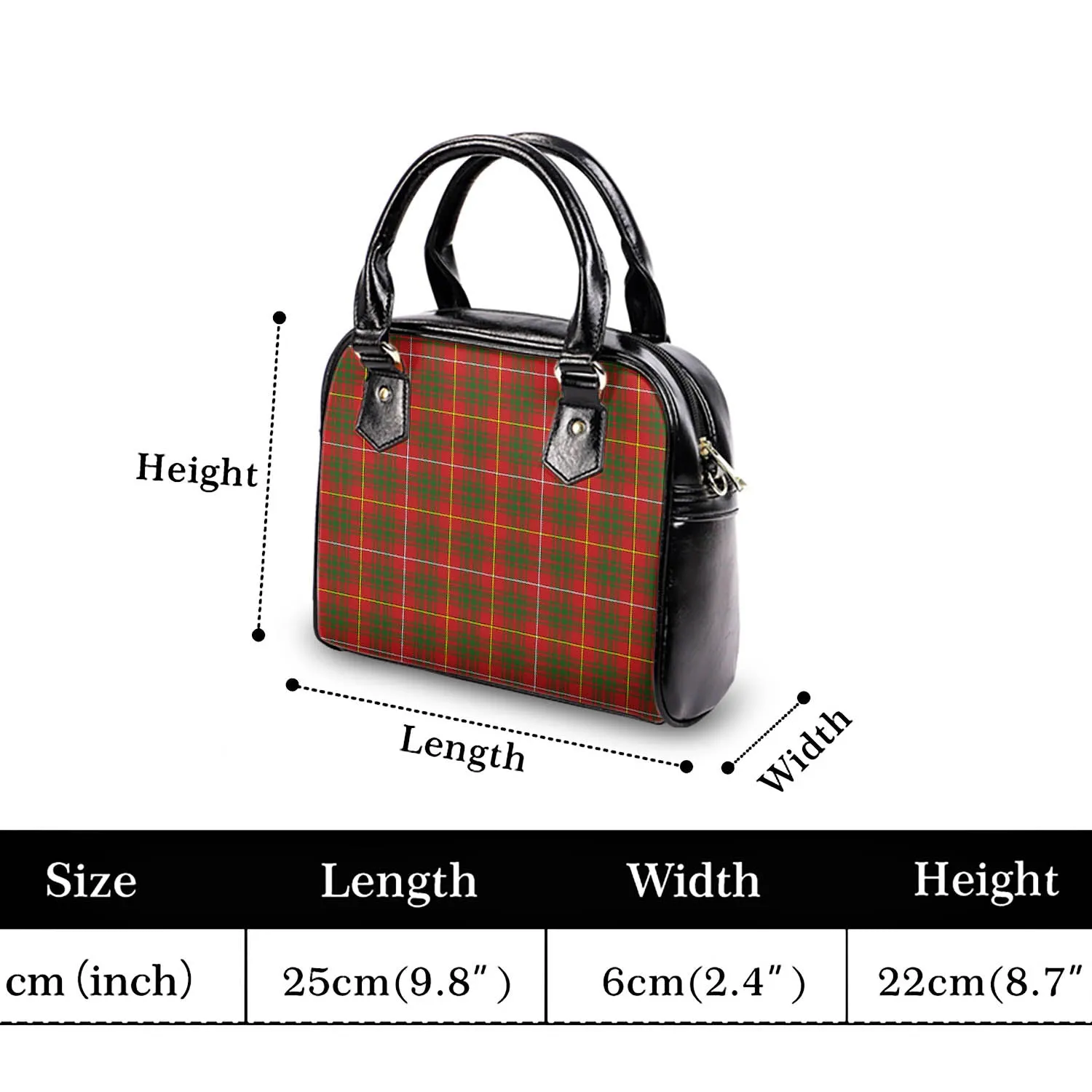 Bruce Modern Tartan Shoulder Handbags