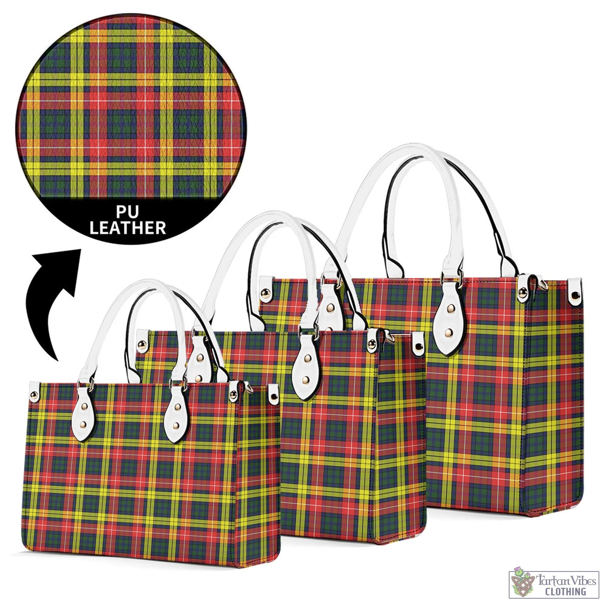 Buchanan Modern Tartan Luxury Leather Handbags