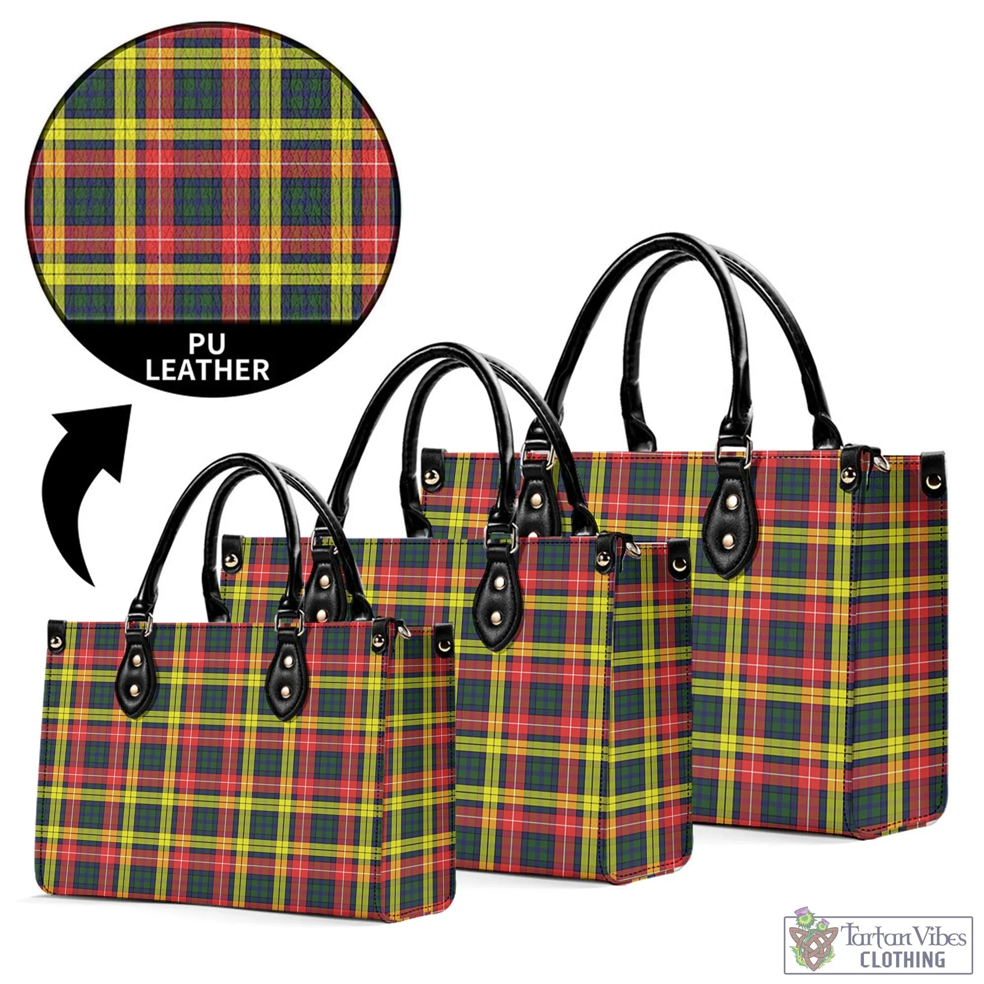 Buchanan Modern Tartan Luxury Leather Handbags