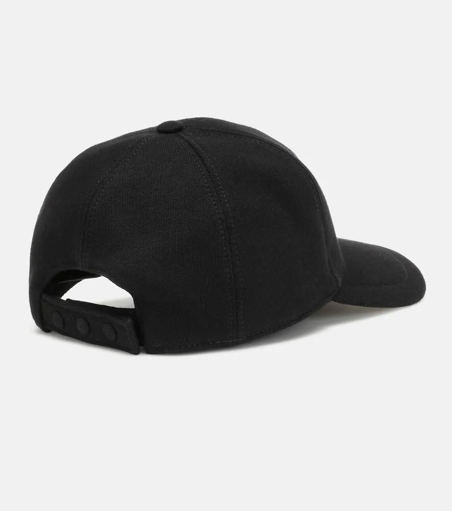 Burberry Cotton TB Baseball Cap, Black