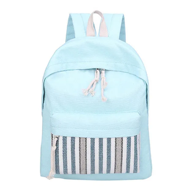 Canvas Dot Printing Backpack