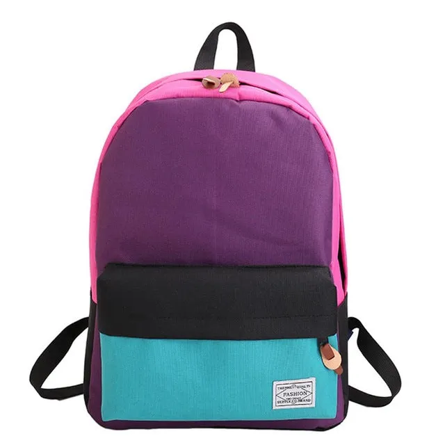 Canvas Dot Printing Backpack