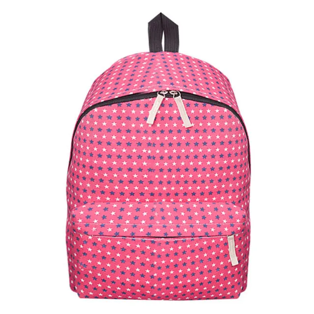 Canvas Dot Printing Backpack