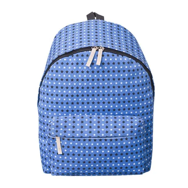 Canvas Dot Printing Backpack