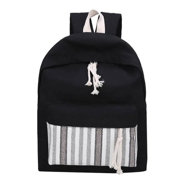 Canvas Dot Printing Backpack