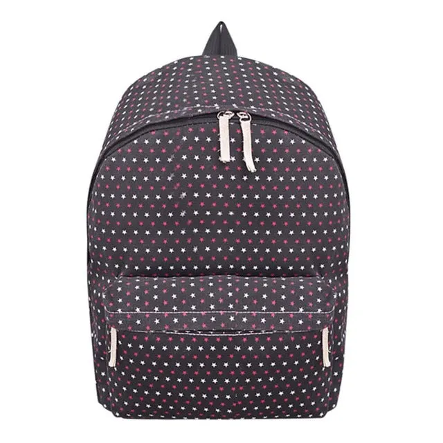 Canvas Dot Printing Backpack