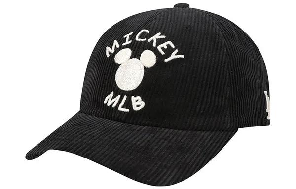 Cap MLB Mickey x Disney Crossover corduroy Baseball Cap Black, black