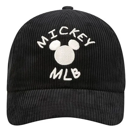 Cap MLB Mickey x Disney Crossover corduroy Baseball Cap Black, black