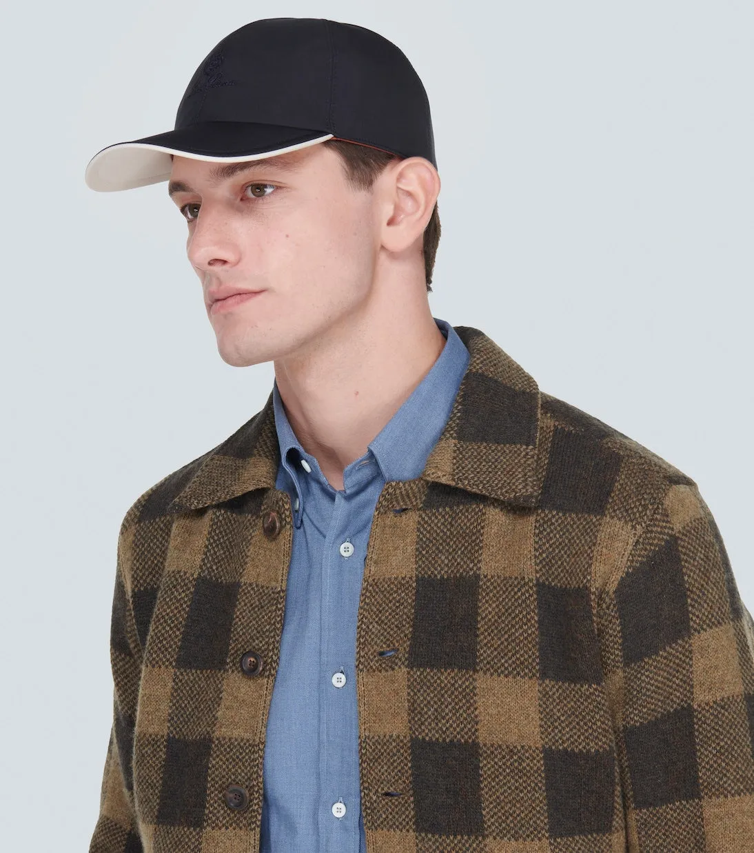 Cap with Loro Piana logo, blue