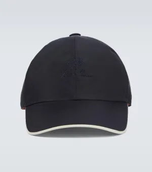 Cap with Loro Piana logo, blue