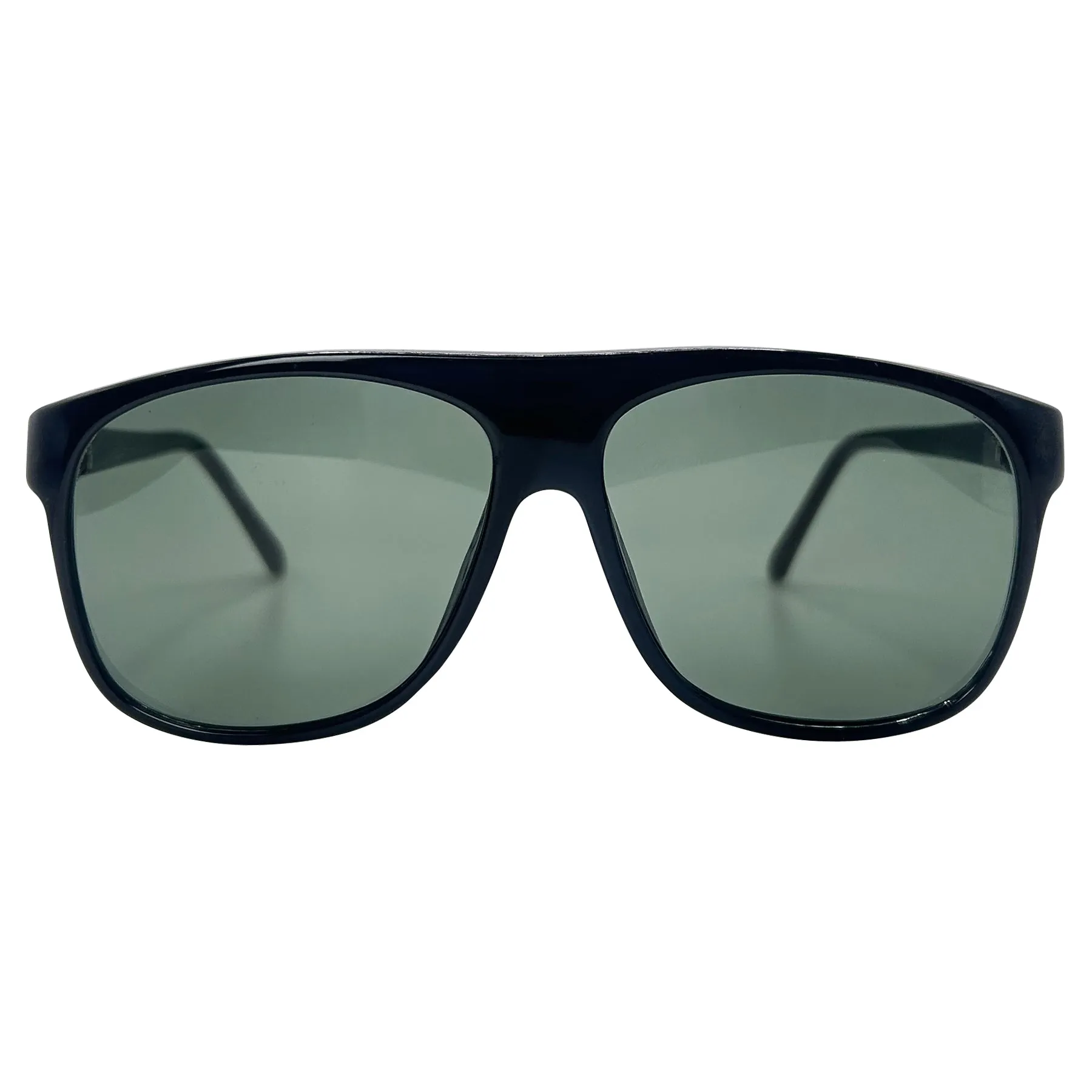 CAPRICORN Black Aviator Sunglasses