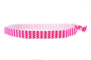 Chevron Hot Pink Elastic Headband (SKU 6008 HB)