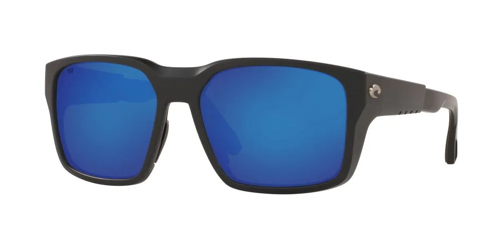 Costa Del Mar Mens Tail Walker Matte Black Frames - Blue Mirror Glass Frames - Polarized Sunglasses