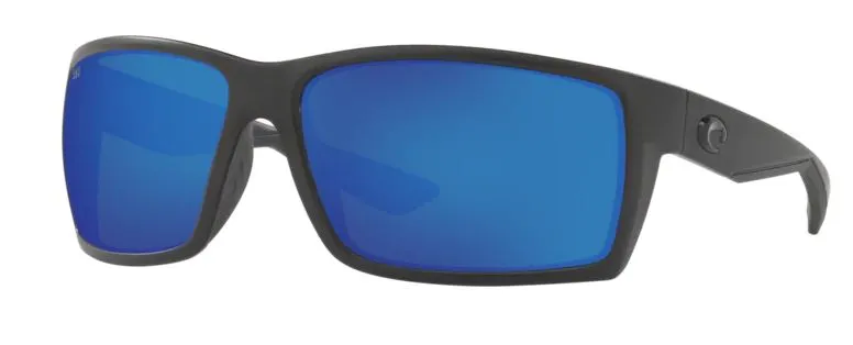 Costa Del Mar Reefton Blackout Frame - Blue Mirror 580 Glass Lens - Polarized Sunglasses