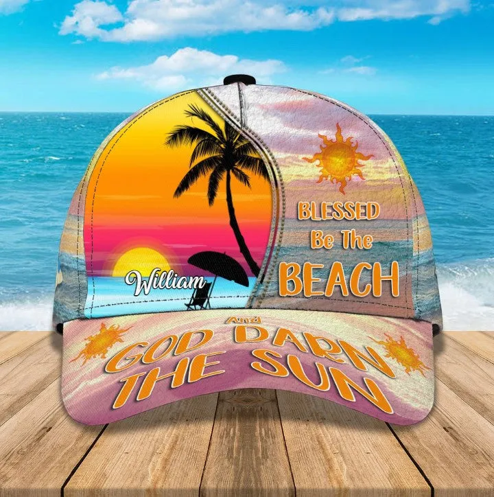 Customized Hello Summer Love Beach 3D baseball Cap for Girlfriend, Beach Hat for Her