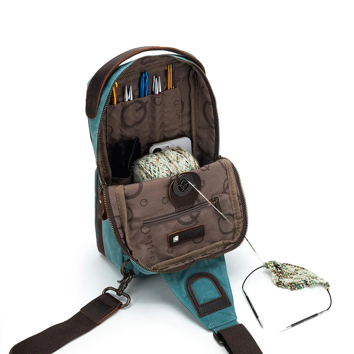 della Q Maker's Mini Messenger - Teal