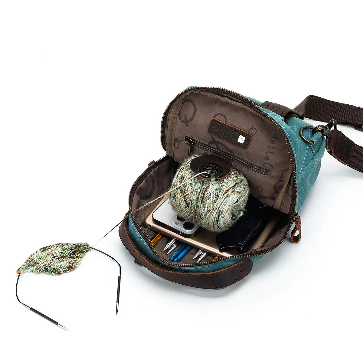 della Q Maker's Mini Messenger - Teal