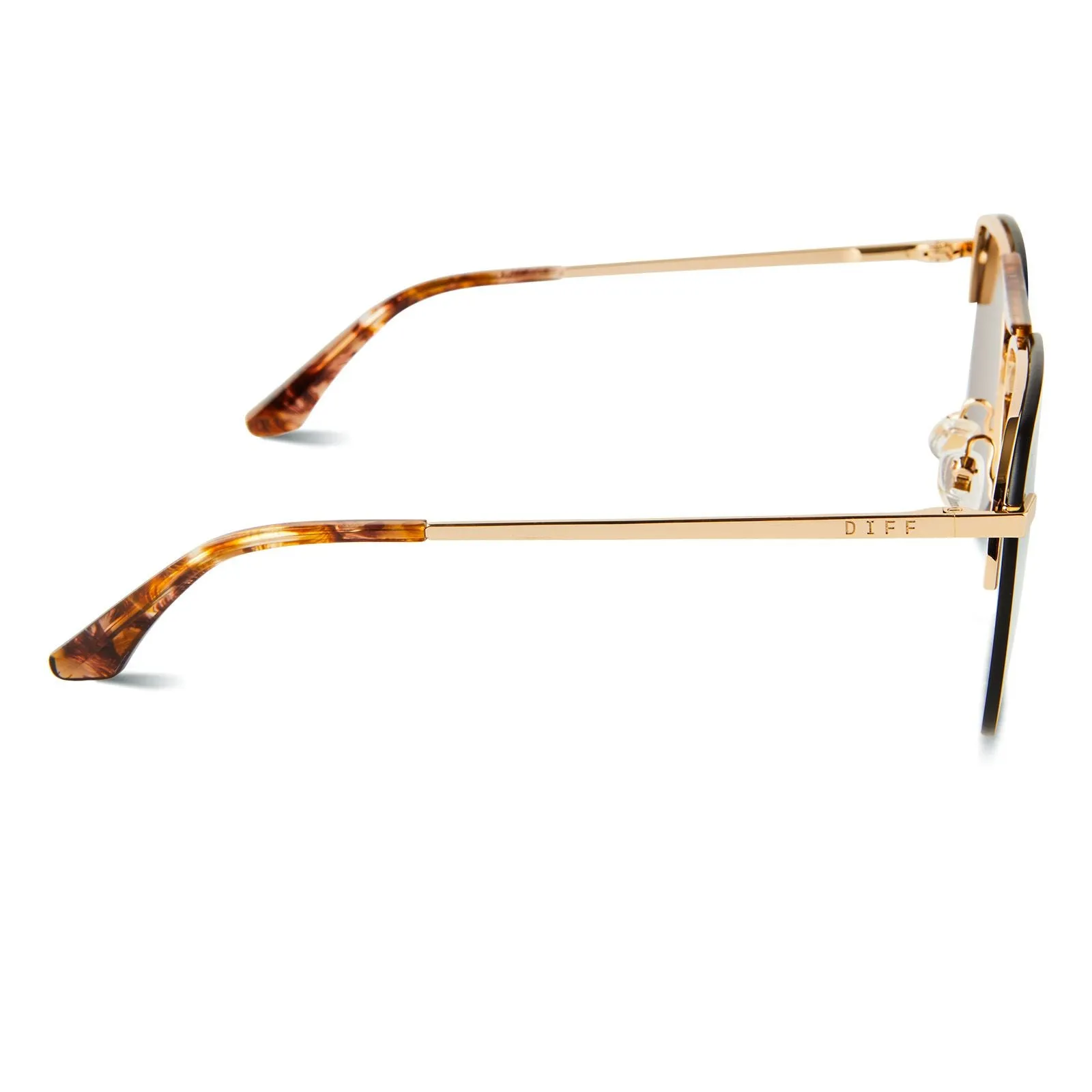 DIFF Tahoe Sunglasses   Brushed Gold   Bronze Mirror