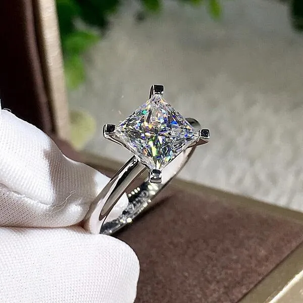 Exquisite Silver Color Engagement Rings