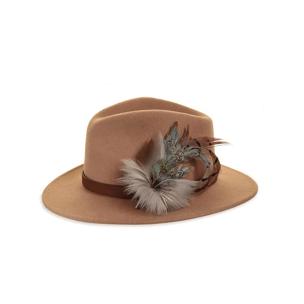 Felt Fedora - Camel