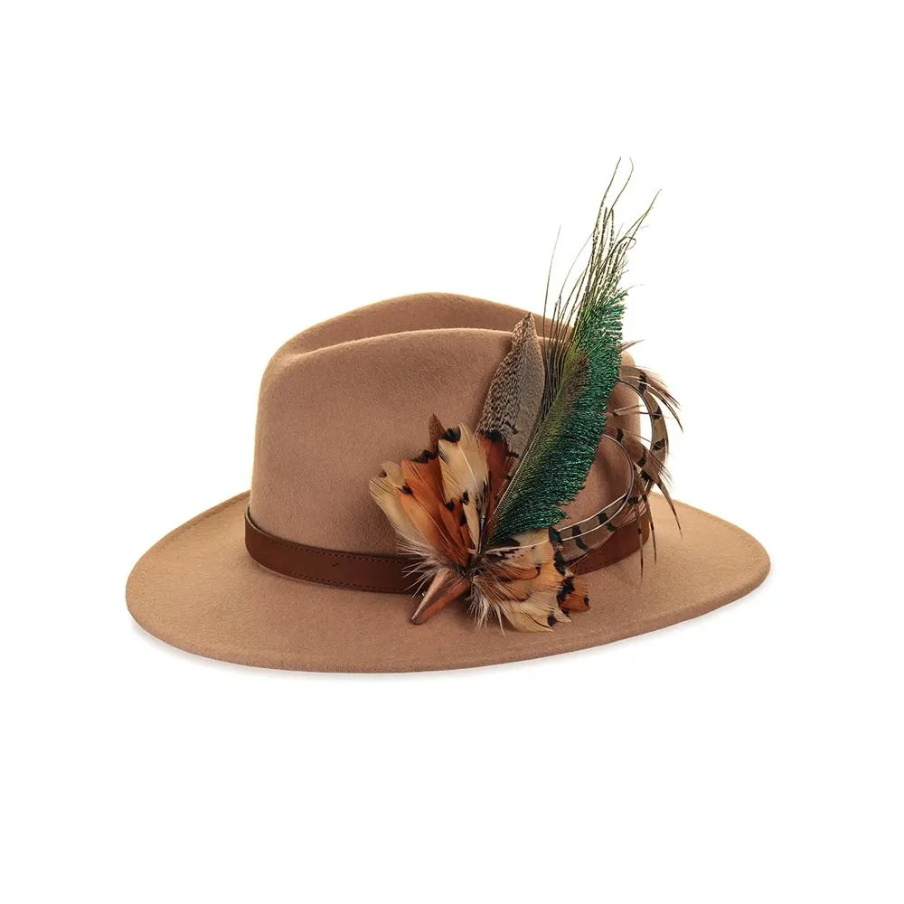 Felt Fedora - Camel