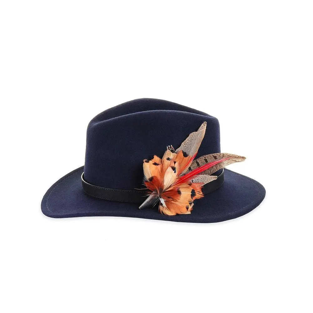 Felt Fedora - Navy