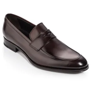 Francis Burnished Brown Calf Loafer