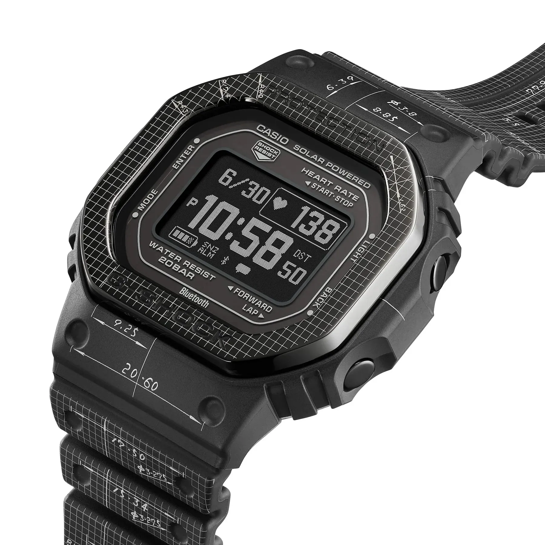 G-Shock Move Heart Rate Watch DWH5600EX-1D / DW-H5600EX-1D