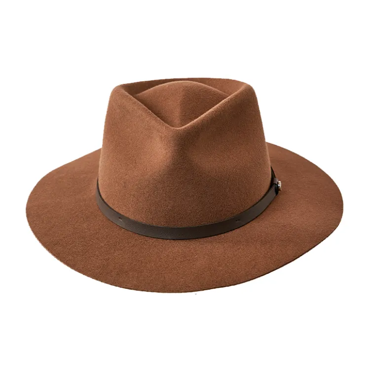 GC Hats Hunter Wide Brim Fedora - Driftwood