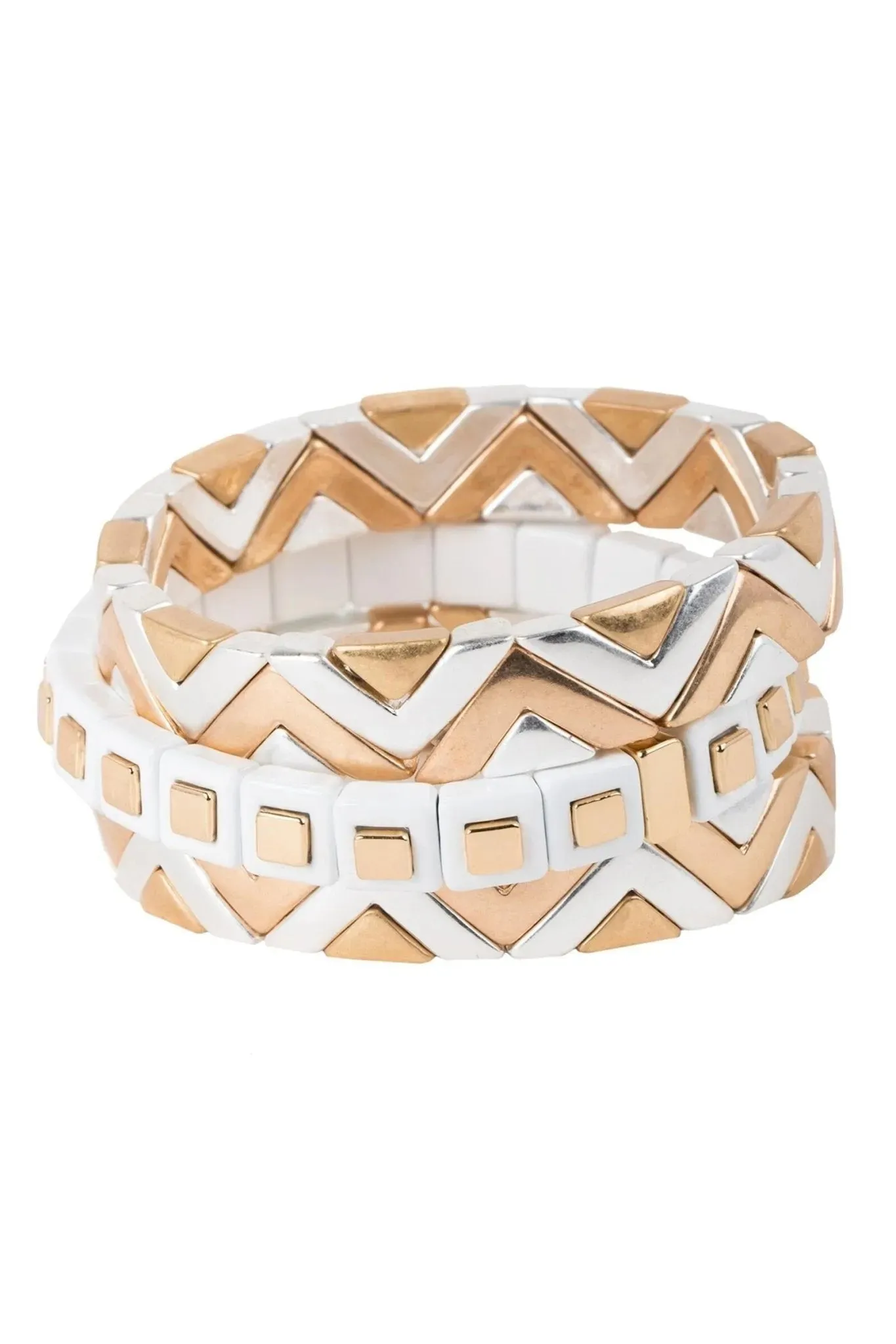 Geometric Shine Bracelet Set