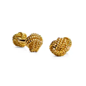 Gold Love Knot Cufflinks