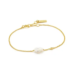 Gold Pearl Bracelet