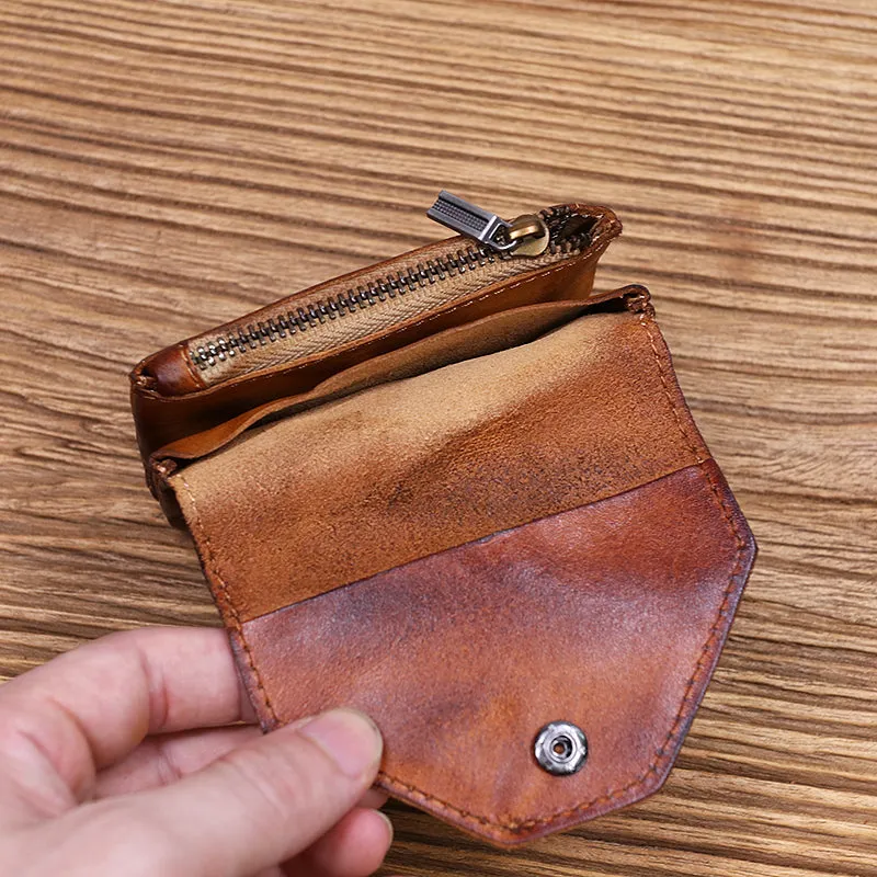 Handmade Leather Card Wallets Small Wallets